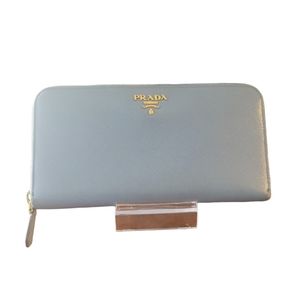 Prada Saffiano Zipper Wallet